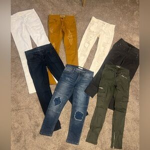 Guess, Cello, Emperial Jeans Lot - 7 Pairs - Size 25 and 26